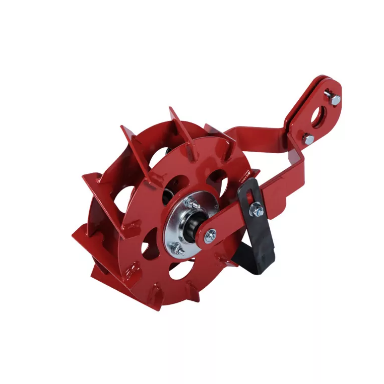 Wheel row cleaner with chisel blade